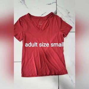 A new day. Womens v-neck shirt. Size small